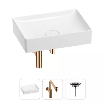 Раковина для ванной Wellsee Pure BY Wellsee 201001249 в наборе 3 в 1