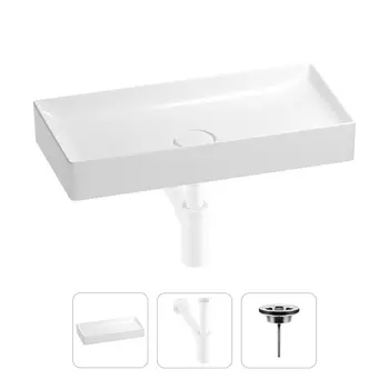 Раковина для ванной Wellsee Pure BY Wellsee 201001255 в наборе 3 в 1