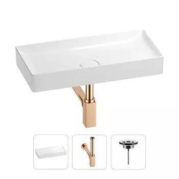 Раковина для ванной Wellsee Pure BY Wellsee 201001259 в наборе 3 в 1