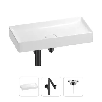 Раковина для ванной Wellsee Pure BY Wellsee 201001272 в наборе 3 в 1