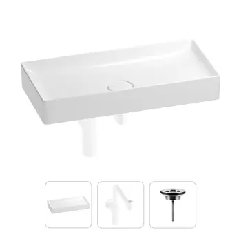 Раковина для ванной Wellsee Pure BY Wellsee 201001275 в наборе 3 в 1