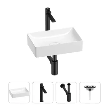 Раковина для ванной Wellsee Pure BY Wellsee 201002527 в наборе 4 в 1