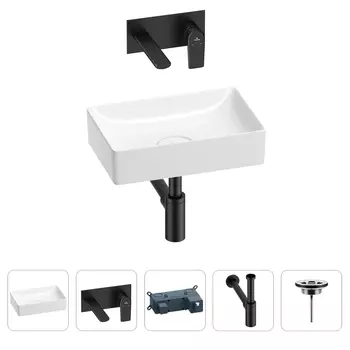 Раковина для ванной Wellsee Pure BY Wellsee 201002532 в наборе 4 в 1