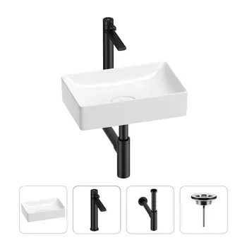 Раковина для ванной Wellsee Pure BY Wellsee 201002572 в наборе 4 в 1