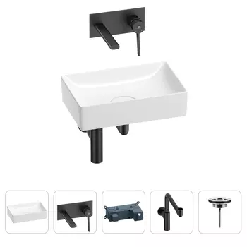 Раковина для ванной Wellsee Pure BY Wellsee 201002597 в наборе 4 в 1