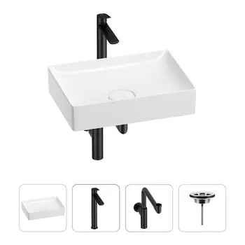 Раковина для ванной Wellsee Pure BY Wellsee 201002682 в наборе 4 в 1
