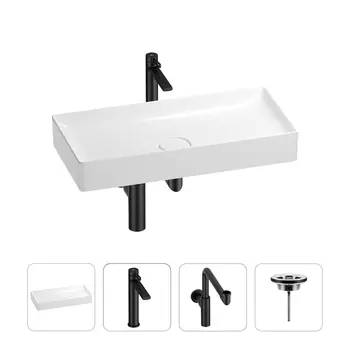 Раковина для ванной Wellsee Pure BY Wellsee 201002787 в наборе 4 в 1