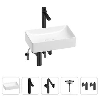 Раковина для ванной Wellsee Pure BY Wellsee 201004372 в наборе 5 в 1