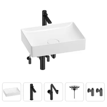 Раковина для ванной Wellsee Pure BY Wellsee 201004422 в наборе 5 в 1