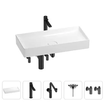 Раковина для ванной Wellsee Pure BY Wellsee 201004472 в наборе 5 в 1