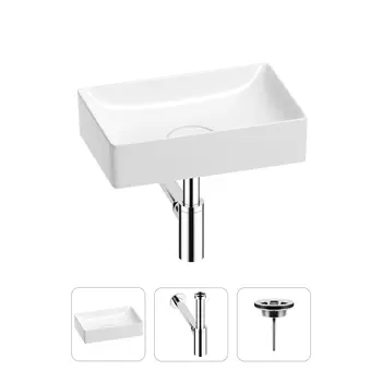 Раковина для ванной Wellsee Pure BY Wellsee 201001201 в наборе 3 в 1