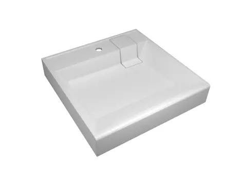 Раковина Florentina Лагуна 60 над стиральной машиной, белый