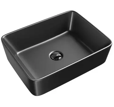 Раковина Gid Geometrico Bm9103 накладная 48х37 черная матовая