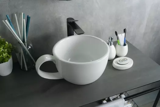 Раковина Gid Creativo N9055 накладная 40х30 белая