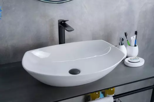 Раковина Gid Creativo N9137 накладная 56х40 см, белая