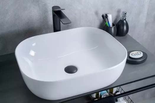 Раковина Gid D1302 накладная 50х40 см, белая