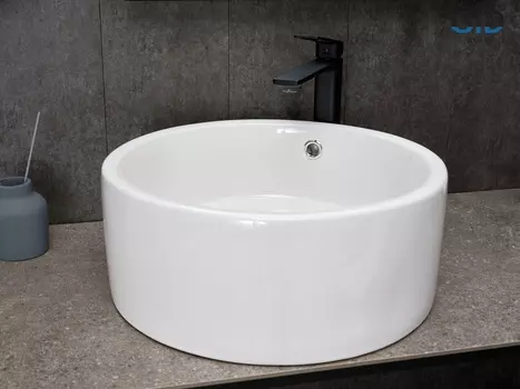 Раковина Gid Esfera N9130 накладная 41,5х41,5 белая