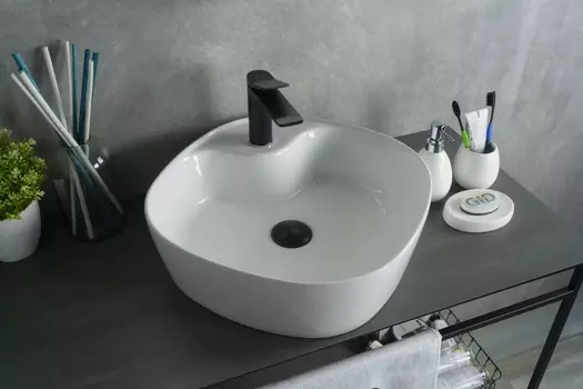 Раковина Gid Geometrico N9442 накладная 44х44 белая