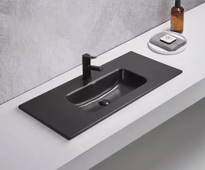 Раковина Gid Integrado Bm9010s 101,5х46,5 см, черная матовая