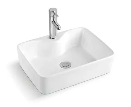 Раковина Gid Geometrico N9091 накладная 48х37 белая