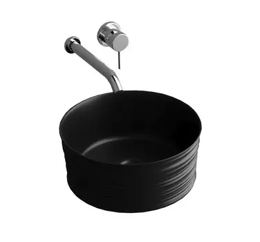 Раковина Grossman GR-3025BM 40,5х40,5 см черная матовая