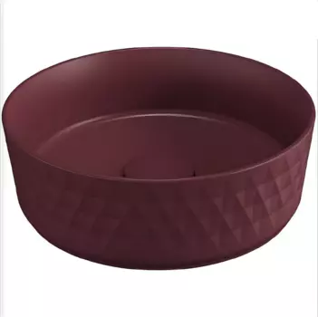 Раковина Isvea Davanti 10NF67036SV-2R 36x36 см, бордовая матовая