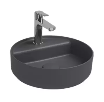 Раковина Isvea Infinity 10NF65042SV-2C 42x42 см, антрацит матовый