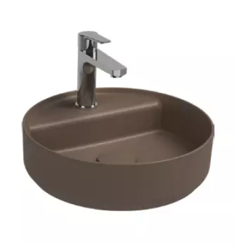 Раковина Isvea Infinity 10NF65042SV-2H 42x42 см, коричневая матовая