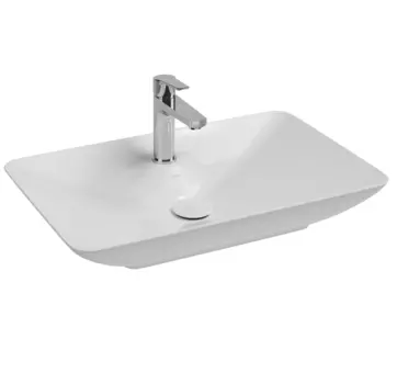 Раковина Isvea SistemaY Clear 10SY50065SV-2T 64,5x39,5 см, мятно-зеленая матовая