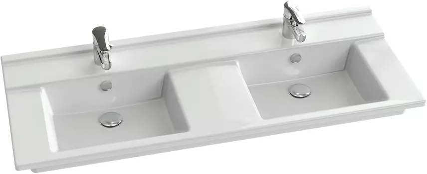 Раковина Jacob Delafon Struktura EXF112 120 см двойная