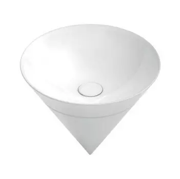 Раковина Kerama Marazzi Cono CO.wbi.44 с бортиком, встраиваемая сверху, белая 44 см