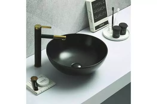 Раковина керамическая накладная Art&Max AM-104-MB