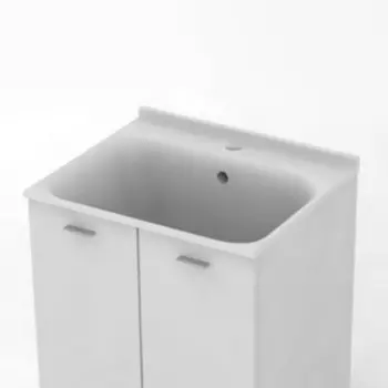 Раковина Kerasan Aquadom 029201*1 60х50 с отверстием под смеситель, белая