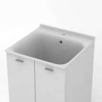 Раковина Kerasan Aquadom 029401*1 60х60 с отверстием под смеситель, белая