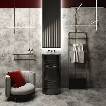 Раковина Kerasan Artwork А0002414180 45х90 черная матовая