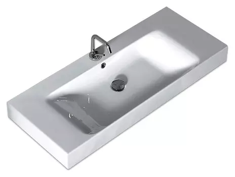 Раковина Kerasan Cento 355001*1 100x45 см