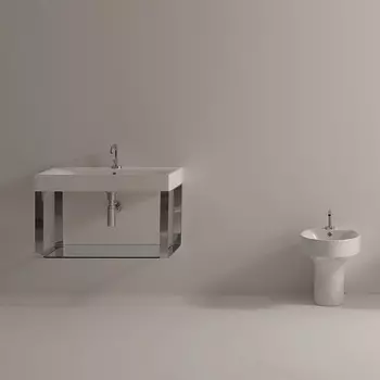 Раковина Kerasan Cento А0002324273 100х45 белая