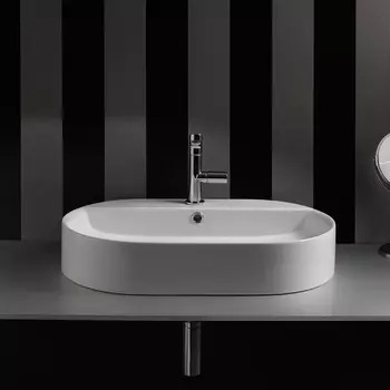 Раковина Kerasan Ciotola А0002431836 65х40х12 белая / матовая