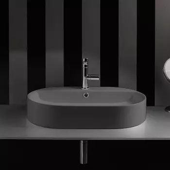 Раковина Kerasan Ciotola А0002431842 65х40х12 серая матовая