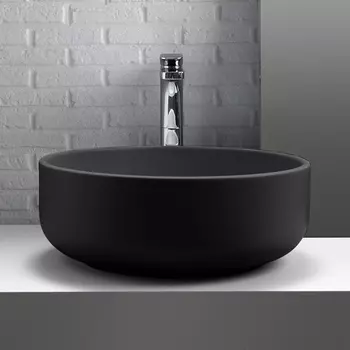 Раковина Kerasan Ciotola А0002431845 46х17 черная матовая