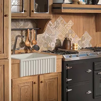 Раковина Kerasan Hannah Hampshire 60x47x22 кухонная, белая