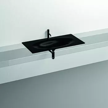 Раковина Kerasan Shape А0002462188 102х52 черная матовая