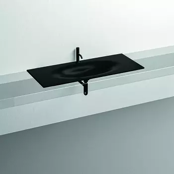 Раковина Kerasan Shape А0002462204 122х52 черная матовая