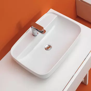 Раковина Kerasan Tribeca 514001 накладная 60х38 см, белая