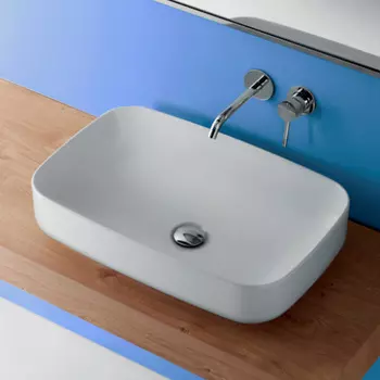 Раковина Kerasan Tribeca 514130 накладная 60х38 см, белый матовый