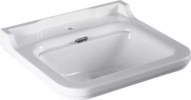 Раковина Kerasan Waldorf 4140K1bi/cr*1 60х55 белая, с 1 отверстием