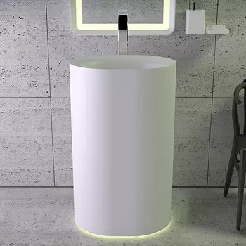 Раковина Knief Moon 0600-031-01WA напольная, с подсветкой