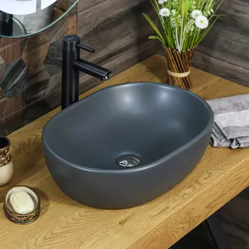 Раковина Melana 320311MDG-805 матовая темно-серая