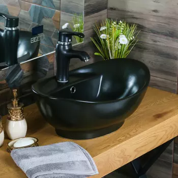 Раковина Melana 7167MB-805 черная матовая