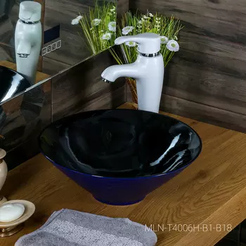 Раковина Melana MLN-7020-B1+B18 (T4006HB1+B18 ) сине-черная